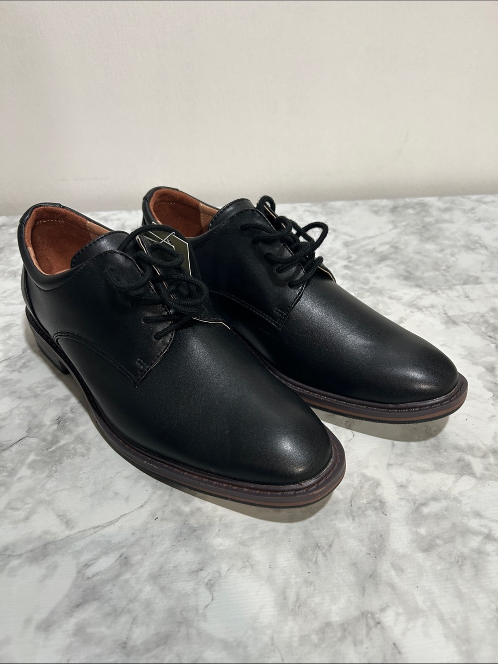 Goodfellow & Co Black Men's Derby Lace-Up Shoes Sz 8 New